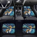 Zfrxign Corgi Car Floor Mats Van Gogh Starry Night Accessories Matpet For Women Men 4 Pcs Car Interior Rug Soft Easy To Put On