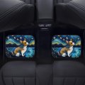 Zfrxign Corgi Car Floor Mats Van Gogh Starry Night Accessories Matpet For Women Men 4 Pcs Car Interior Rug Soft Easy To Put On