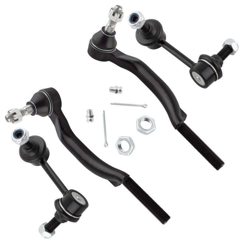 Ymaugp 2pcs K6665 K6666 Front Suspension Sway Bar End Links Stabilizer Link Es3675 Es3676 Outer Tie Rods For Gmc Envoy Xl