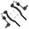 Ymaugp 2pcs K6665 K6666 Front Suspension Sway Bar End Links Stabilizer Link Es3675 Es3676 Outer Tie Rods For Gmc Envoy Xl