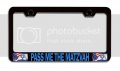 Pass Me The Matzvah Jewish Israel Black Metal License Plate Frame Tag Holder S97 