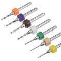 Uxcell Pcb Drill Bits 1mm-2 0mm Tungsten Carbide Rotary Tool Jewelry Cnc Engraving Print Circuit Board Micro 8 Inch Shank 1 Set