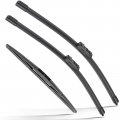 Windshield Wiper Blades For Subaru Crosstrek 2018 2023 And Impreza 2017 Front Rear Set 26in 16in 12in 3 Pack Natural Rubber 