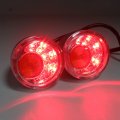 Httmt- Front Rear Both Side Clear Led Running Brake Turn Signal Chrome Indicator Light Compatible With H-d Xl 883 1200 92-17 P