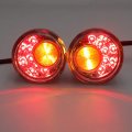 Httmt- Front Rear Both Side Clear Led Running Brake Turn Signal Chrome Indicator Light Compatible With H-d Xl 883 1200 92-17 P