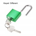 Uxcell 1-1 2 Inch Shackle Key Different Safety Padlock Aluminum Alloy Lock Green