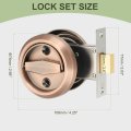 Round Recessed Pull 3 Stainless Steel Door Handle Concealed Brushed Handles Cabinet Hidden Knob With Double Rings For Various