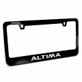 Ipick Image Made For Nissan Altima Black Metal License Plate Frame