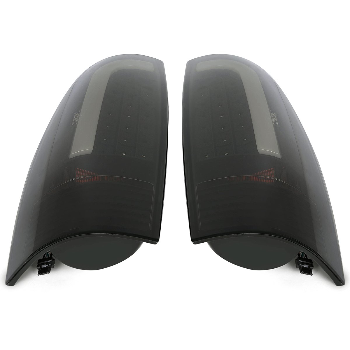 Led Tail Lights Pair For 2005 To 2015 Toyota Tacoma Base Pre Runner X Smoke Lens Black Housing C Type Tube Rear Brake Lamps