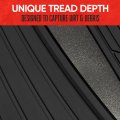 Motor Trend Chrometech Car Floor Mats Full Set Durable Rubber For Cars With Two Tone Accent All Weather Interior Protection