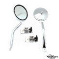 Smt- Mirror Relocation Pair For Wrangler Tj Jk 1997-17 Black Quick Release Chrome