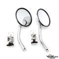 Smt- Mirror Relocation Pair For Wrangler Tj Jk 1997-17 Black Quick Release Chrome
