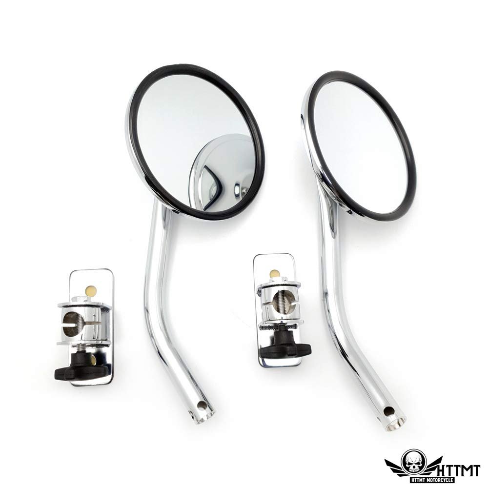 Smt- Mirror Relocation Pair For Wrangler Tj Jk 1997-17 Black Quick Release Chrome