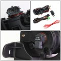 Front Bumper Driving Fog Lights With Switch Wiring Harness Bezel Compatible Nissan Pathfinder 13-16 Driver And Passenger Side