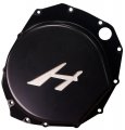 Yana Shiki A4309abh Black Solid Flat Style With H Engraved Clutch Cover For Suzuki Gsx 1300r Hayabusa B-king 