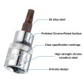 4pcs 3 8 Drive X T30 Torx Bit Socket S2 Steel Bits Cr-v Sockets 48mm Length Use With Ratchet Wrench Slide Bar Extension Rod