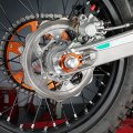 Nicecnc Orange Rear Axle Blocks Chain Adjuster Compatible With Ktm 85 Sx 2003-2014 125-530 Sx-f Xc Xc-f 2000-2012 Exc Exc-f