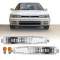 Usr 92-93 Accord Front Turn Signal Light For 1992-1993 Honda 2 Door Coupe And 4 Sedan All Models Trims Left Right Pair Clear 