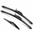 Windshield Wiper Blades For 2017 2018 2019 2020 Nissan Rogue Sport Set Of 3 J Hook 28 In 18 12 Natural Rubber Replacement 