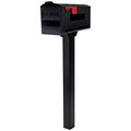 Gibraltar Mailboxes Patriot Rust-proof Plastic Black Mailbox Post Mounting Kit Gmb115b 