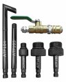 Qnbes Transmission Fluid Oil Filling Filler Adapter Tool And Metal Dispenser With Shut Off Valve Fit For Vw Audi 09g 01j 722 