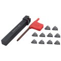 Ser1212h16 Holder Lathe Threading Turning Tool Set With 10pcs Vp15tf 16er Ag60 Carbide Inserts And T15 Wrench Kit For Cnc 