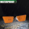 Front Bumper Side Marker Lights For Chevy Cruze 2011 2016 Driver And Passenger Amber Lens Chrome Housing Gm2551198 Gm2550198