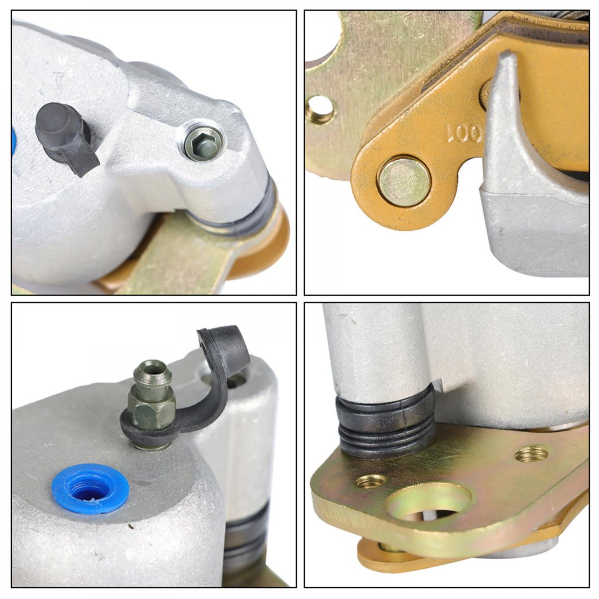 Left And Right Front Brake Calipers With Pads Replacement For Polaris Scrambler 400 500 Magnum 325 330 Trail Blazer 250