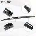 X Autohaux 1 Set 10 16 Rear Windshield Wiper Arm Blades For Dodge Grand Caravan 2011-2020 Chrysler Town Country 2012-2016 6 Cyl
