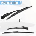 X Autohaux 1 Set 10 16 Rear Windshield Wiper Arm Blades For Dodge Grand Caravan 2011-2020 Chrysler Town Country 2012-2016 6 Cyl