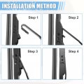 X Autohaux 1 Set 10 16 Rear Windshield Wiper Arm Blades For Dodge Grand Caravan 2011-2020 Chrysler Town Country 2012-2016 6 Cyl