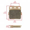 Caltric Front And Rear Brake Pads Sintered Compatible With Honda Fourtrax 250 Trx250ex 2x4 2001-2008