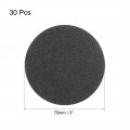 Uxcell 3 Inch Wet Dry Sanding Discs 100 Grit Hook And Loop Sandpaper Electrostatic Sand Planting Silicon Carbide 30pcs