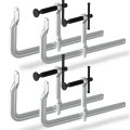 Heavy Duty F-clamps For Welding 4-pack 12 Quick Release Clamps Nickel Plated Metal Woodworking With Non-marring Pads X 4 7 