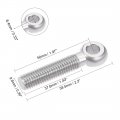 Uxcell M10 X 50mm 304 Stainless Steel Machine Shoulder Lift Eye Bolt Rigging 20pcs