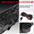 Auto Dynasty Pair Of Oe Style Smoked Lens Bumper Driving Fog Light Lamps W Bezel Cover Switch Compatible With Sentra 16-19