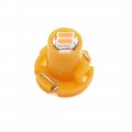 Uxcell 12pcs 12v T4 2 2-3014 Yellow Led Car Interior Dashboard Panel Light Bulb