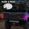 Sautvs Led Taillights For Yamaha Wolverine X4 Smoked Black Tail Brake Light Taillight 2020-2023 Accessories 2pcs