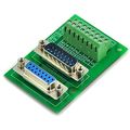 Electronics-salon D-sub Db15 Male Female Header Breakout Board Dsub Terminal Block Connector