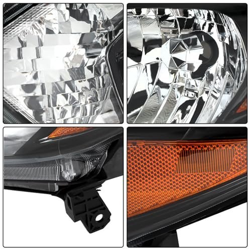 Headlight Assembly Replacement For Honda Hrv 2016 2017 2018 Driver Side Halogen Housing Black Part Number 33150t7sa01