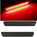 Nslumo Led Rear Side Marker Lights For 1999-2004 F-ord Mustang Bumper Lamp 2pcs Smoked Lens