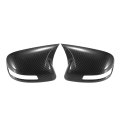1 Pair Car Rear View Driver Passenger Side Mirror Cover Cap Overlay Black Carbon Fiber Pattern For Honda Civic 9th Gen 