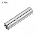Uxcell 2pcs 6-point Shallow Socket 1 4 Drive 8mm High Carbon Steel With Chrome Plated Metric For Diy Hand-making Repair