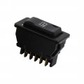 Uxcell Car Power Window Switch With Wiring Harness Socket Adapter Replacement 5 Pin 2 In 1 Dc 12v