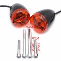Httmt- Black Rear Turn Signal Light Indicator For H-d Xl883 1200 Flsb Fxst Flde Flhc