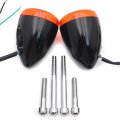 Httmt- Black Rear Turn Signal Light Indicator For H-d Xl883 1200 Flsb Fxst Flde Flhc