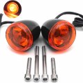 Httmt- Black Rear Turn Signal Light Indicator For H-d Xl883 1200 Flsb Fxst Flde Flhc