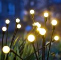 Jimboh Solar Powered Firefly Lights 4 Pack 6 Led New Upgraded Outdoor Waterproof Starburst Swaying Garden For Patio Landscape 
