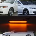 Nslumo Led Side Marker Lights Replacement For 2004-2008 Acura-tl Amber Front Rear Red Repeater Lamp Driver Passenger Sides Euro
