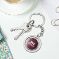 Graphics More Missouri State University Primary Logo Keychain Spinning Round Chrome Plated Metal